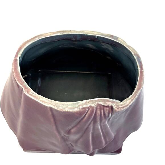 RARE Vtg Pilgrim Colonial Quaker Ceramic 11" Cookie Jar Thanksgiving Purple Plum - Picture 5 of 7